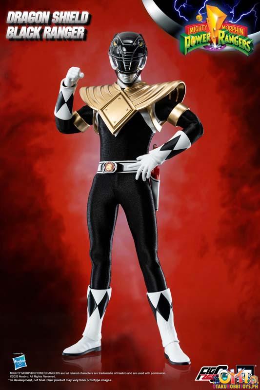 Threezero Mighty Morphin Power Rangers FigZero 1/6 Dragon Shield Black Ranger (US Ver.)