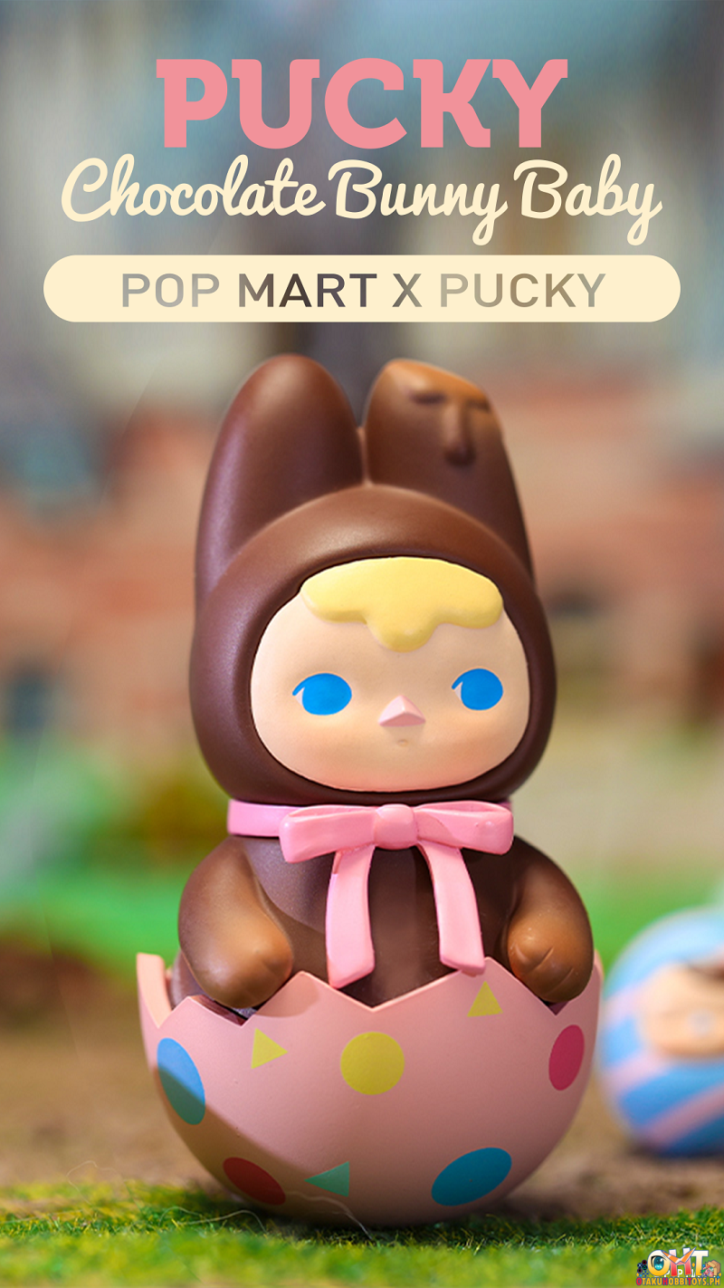 POP MART Pucky Elf Chocolate Bunny Hanging Card