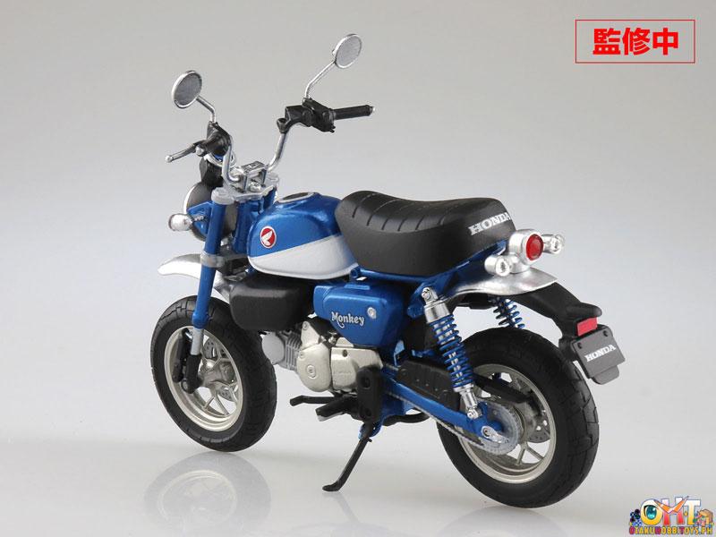 Aoshima 1/12 Honda Monkey125 Pearl Nebula Red / Pearl Glittering Blue / Banana Yellow