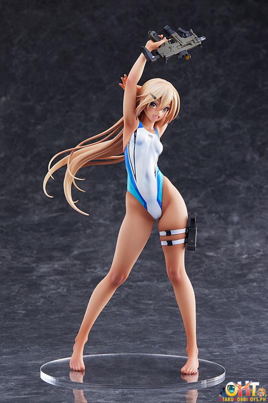 Amakuni ARMS NOTE 1/7 Kouhai-chan of the Swimming Club Blue Line Swimsuit Ver.