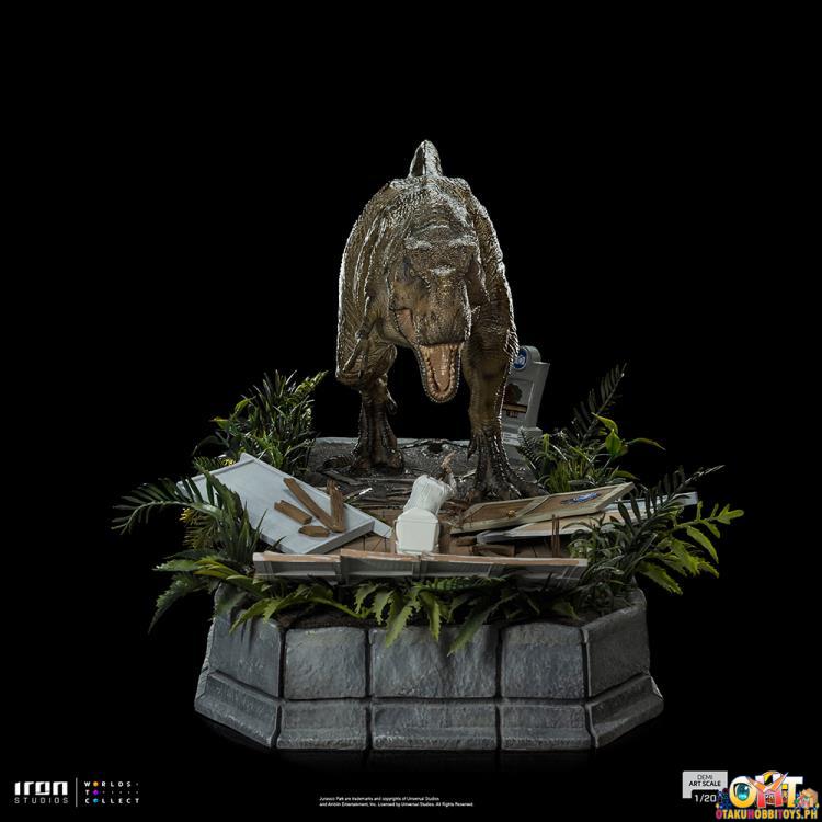 Iron Studios Jurassic Park 1/20 Rex and Donald Gennaro Demi Art Scale