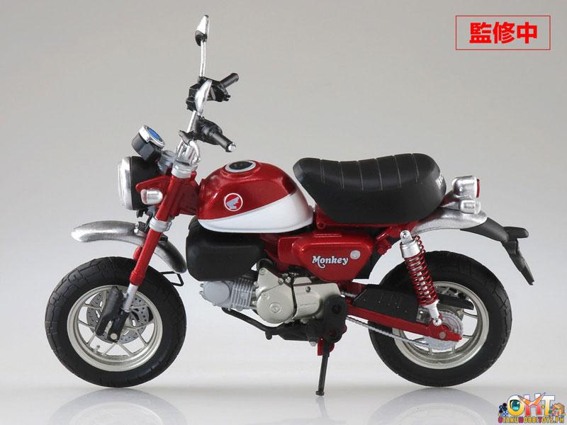 Aoshima 1/12 Honda Monkey125 Pearl Nebula Red / Pearl Glittering Blue / Banana Yellow