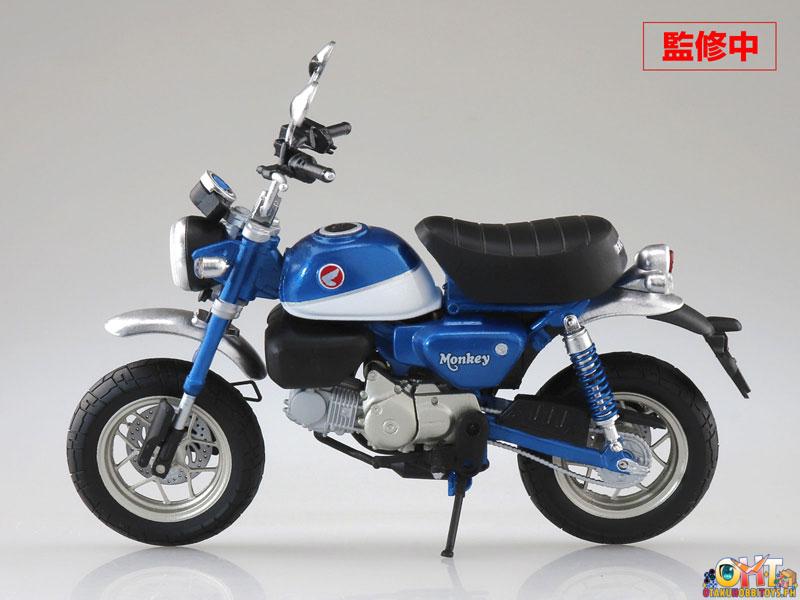 Aoshima 1/12 Honda Monkey125 Pearl Nebula Red / Pearl Glittering Blue / Banana Yellow