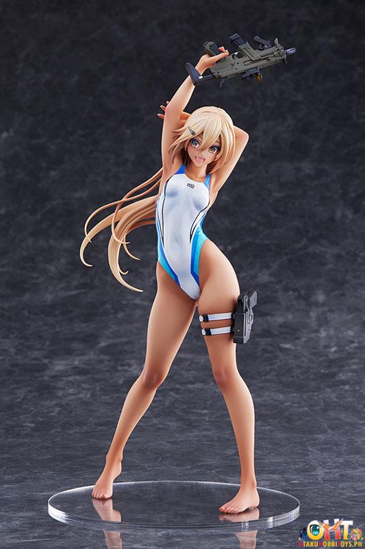 Amakuni ARMS NOTE 1/7 Kouhai-chan of the Swimming Club Blue Line Swimsuit Ver.