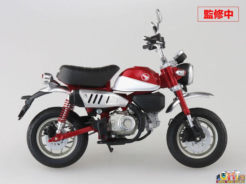 Aoshima 1/12 Honda Monkey125 Pearl Nebula Red / Pearl Glittering Blue / Banana Yellow