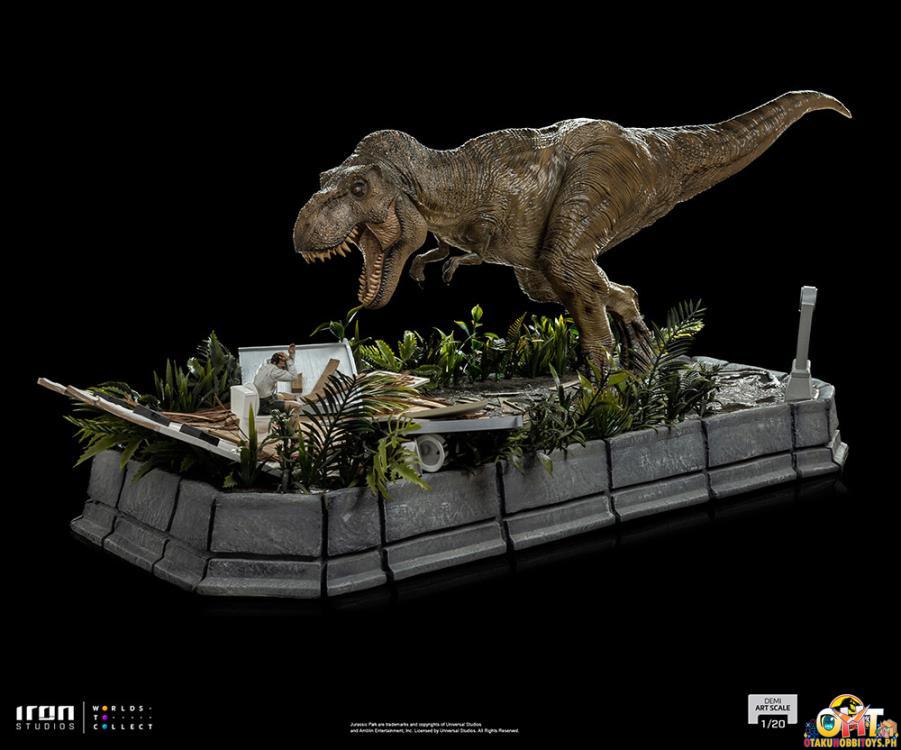 Iron Studios Jurassic Park 1/20 Rex and Donald Gennaro Demi Art Scale
