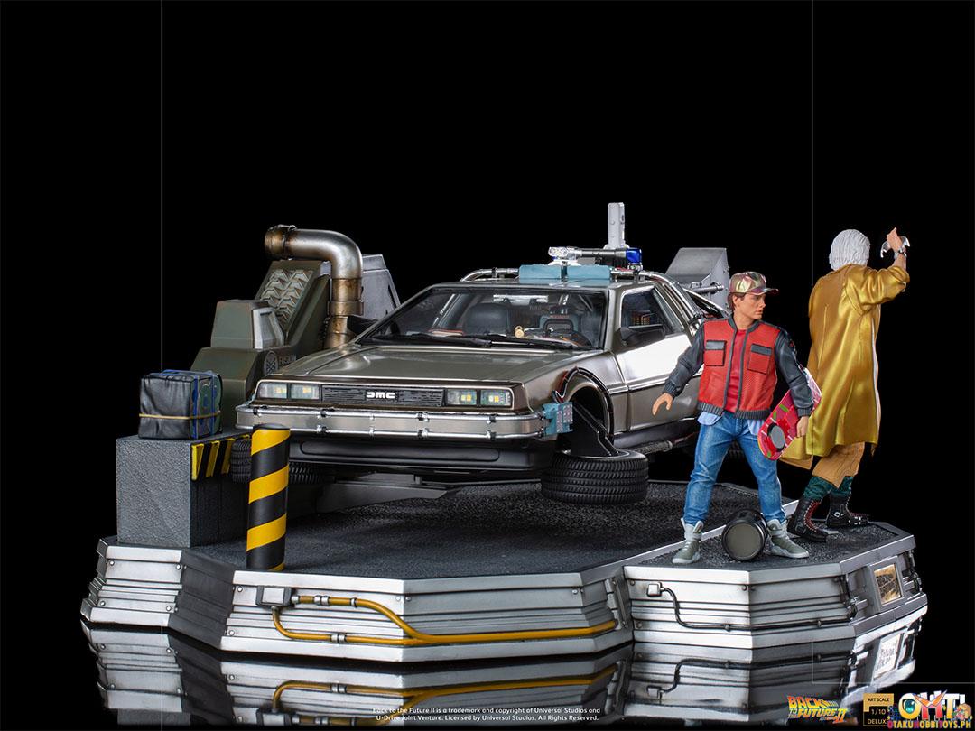 Iron Studios Back to the Future Part II 1/10 DeLorean Full Set Deluxe - Art Scale