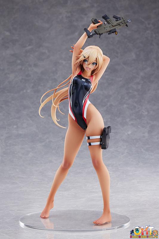 Amakuni ARMS NOTE 1/7 Kouhai-chan of the Swimming Club Red Line Swimsuit Ver.