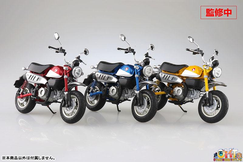 Aoshima 1/12 Honda Monkey125 Pearl Nebula Red / Pearl Glittering Blue / Banana Yellow
