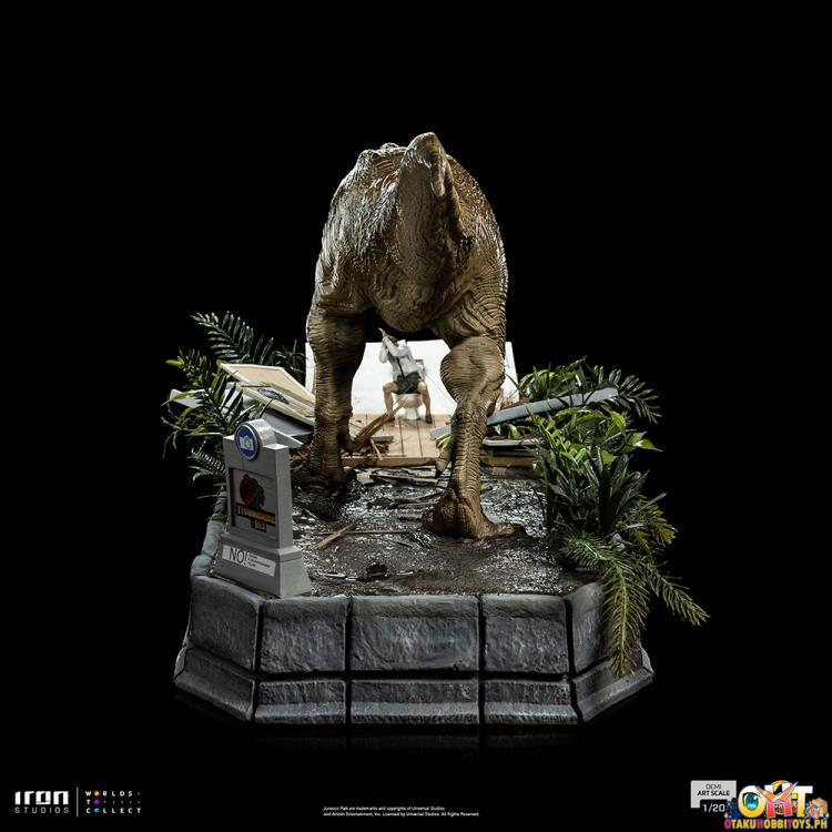 Iron Studios Jurassic Park 1/20 Rex and Donald Gennaro Demi Art Scale