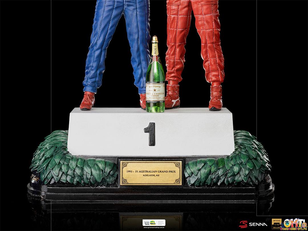 Iron Studios 1/10 Alain Prost and Ayrton Senna, The Last Podium Deluxe Art Scale