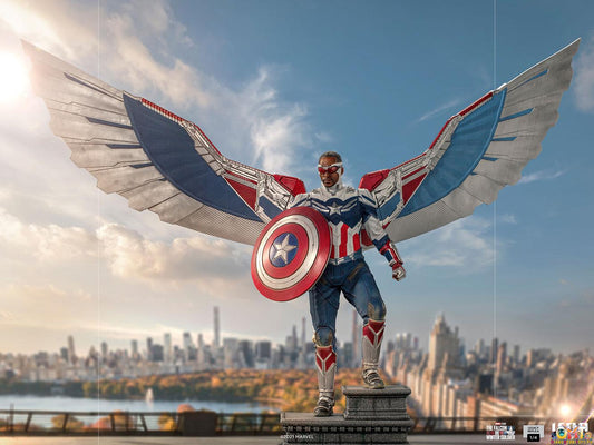 Iron Studios Falcon and the Winter Soldier 1/4 Captain America Sam Wilson (Open Wings Version) Legacy Replica
