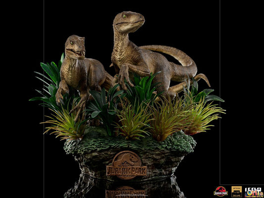 Iron Studios 1/10 Just The Two Raptors Deluxe Art Scale - Jurassic Park