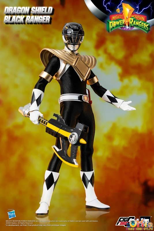 Threezero Mighty Morphin Power Rangers FigZero 1/6 Dragon Shield Black Ranger (US Ver.)