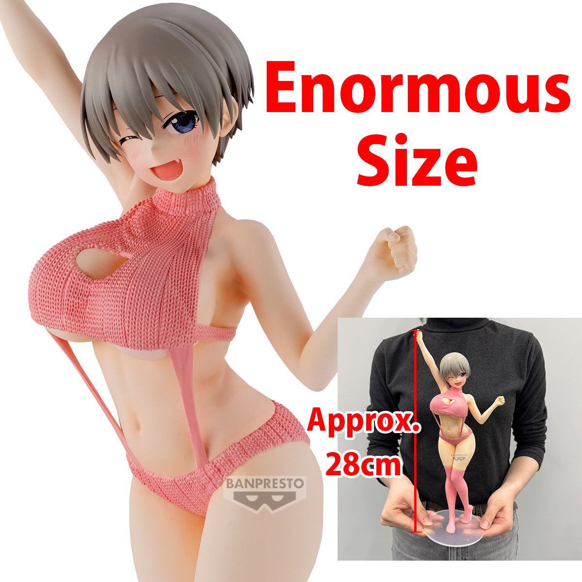 Banpresto Uzaki-chan Wants to Hang Out! Eternal Romance Hana Uzaki Sweater Swimsuit Ver.