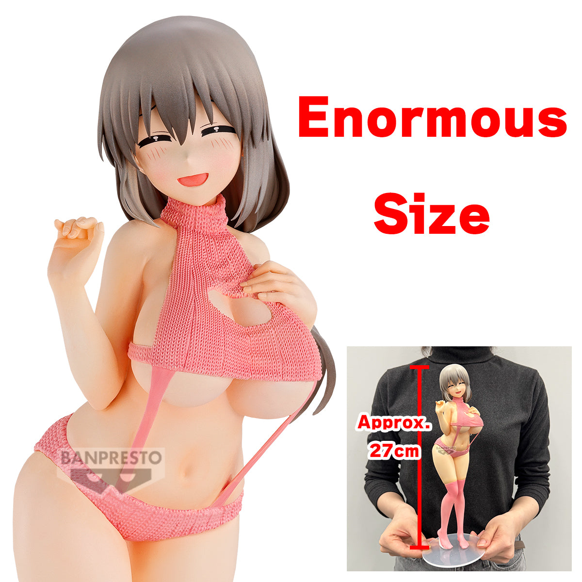 Banpresto Uzaki-chan Wants to Hang Out! Eternal Romance Tsuki Uzaki Sweater Swimsuit Ver.