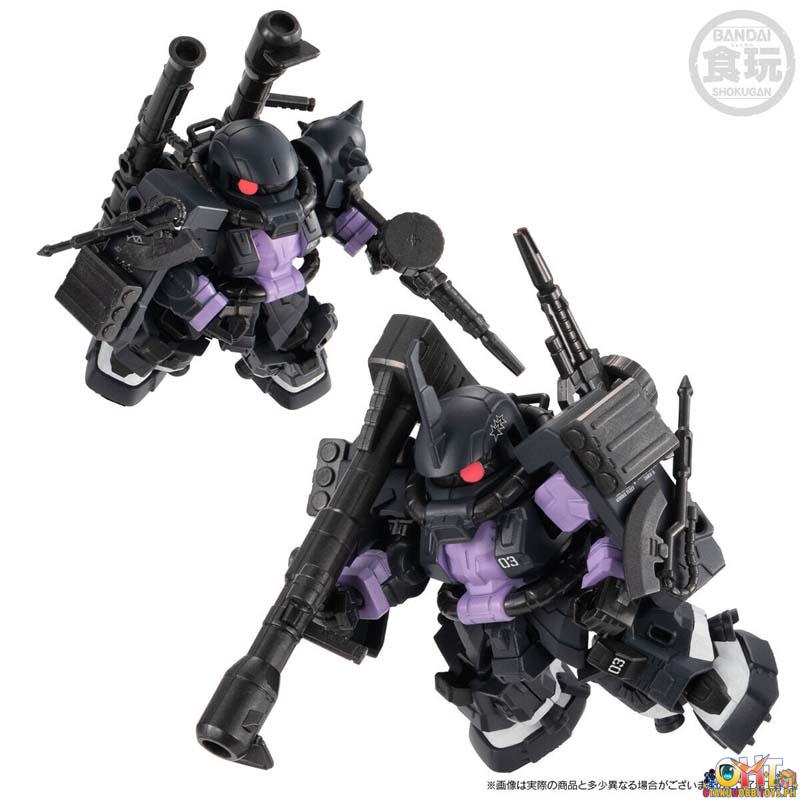 Bandai MOBILITY JOINT GUNDAM BLACK TRI-STARS ZAKU II HIGH MOBILITY TYPE 3 Pieces Set W/o Gum