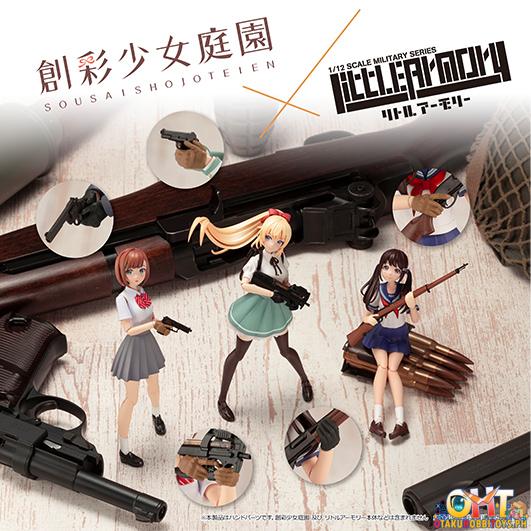 Tomytec 1/12 Little Armory [LAOP13] Tactical Glove Sousai Shojo Teien 2 Revolver Set Black