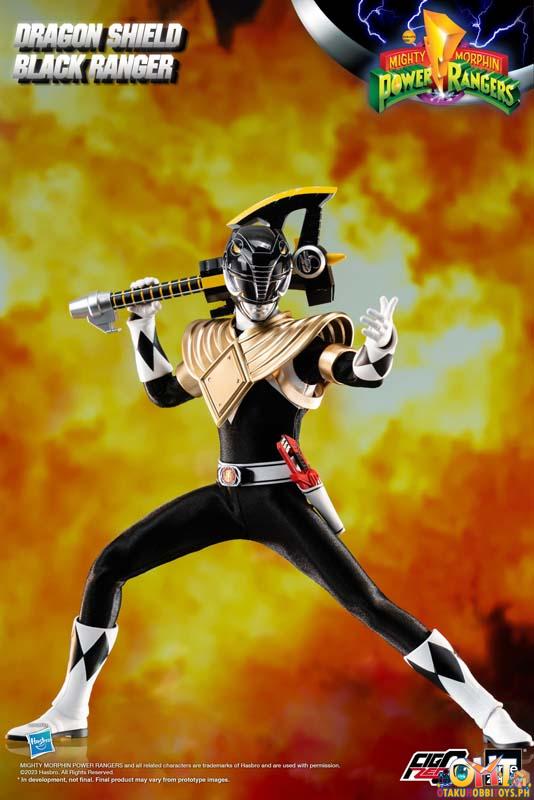 Threezero Mighty Morphin Power Rangers FigZero 1/6 Dragon Shield Black Ranger (US Ver.)