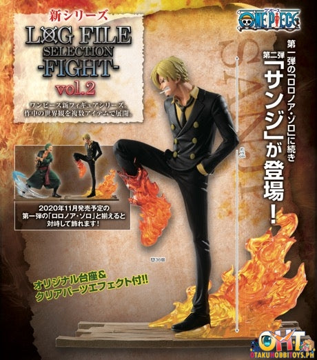 Boneco One Piece Sanji Log File Selection Fight Vol. 2 Bandai Banpresto no  Shoptime