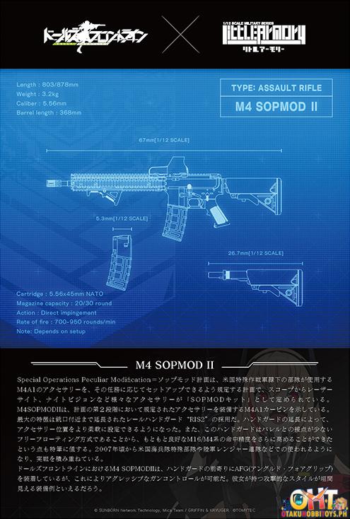 Tomytec 1/12 Little Armory (LADF23) Girl's Frontline M4 SOPMOD II Type