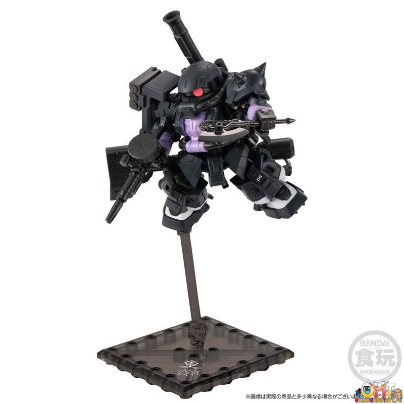 Bandai MOBILITY JOINT GUNDAM BLACK TRI-STARS ZAKU II HIGH MOBILITY TYPE 3 Pieces Set W/o Gum