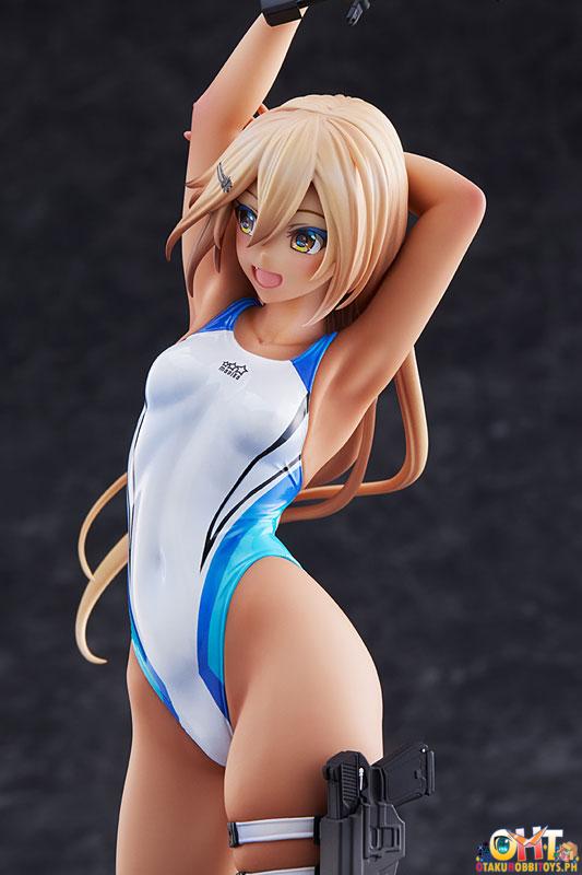 Amakuni ARMS NOTE 1/7 Kouhai-chan of the Swimming Club Blue Line Swimsuit Ver.