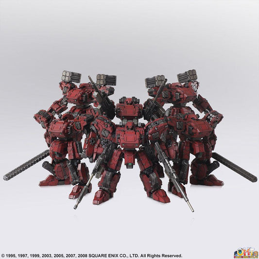 Square Enix Front Mission Structure Arts 1/72 Scale Model Kit Series Vol. 2 Frost Hell's Wall Variant (6 Unit Set)