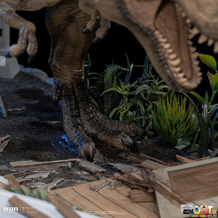 Iron Studios Jurassic Park 1/20 Rex and Donald Gennaro Demi Art Scale
