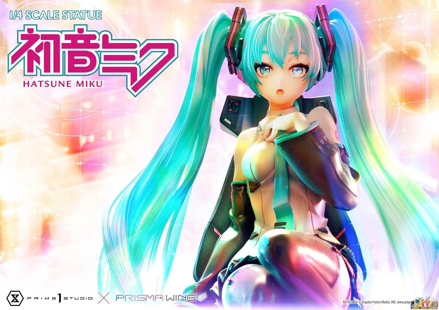 PRISMA WING Piapro Characters 1/4 Hatsune Miku "Art by neco" Scale Statue Bonus Version PWPCL-07S