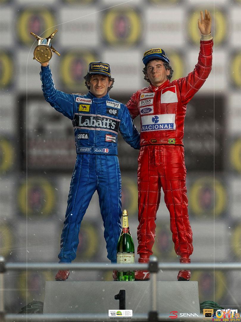 Iron Studios 1/10 Alain Prost and Ayrton Senna, The Last Podium Deluxe Art Scale