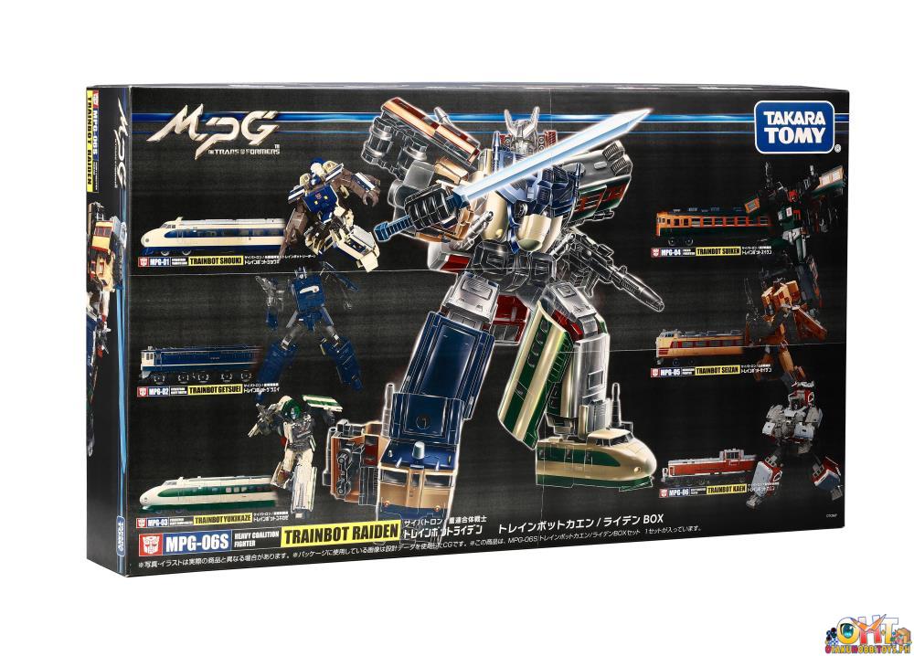 Takara Tomy Transformer Masterpiece MPG-06S Trainbots Kaen Raiden Box Set