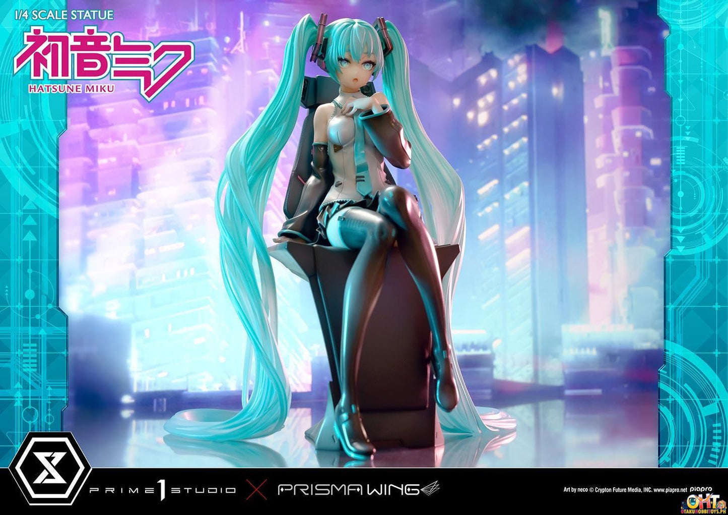 PRISMA WING Piapro Characters 1/4 Hatsune Miku "Art by neco" Scale Statue Bonus Version PWPCL-07S