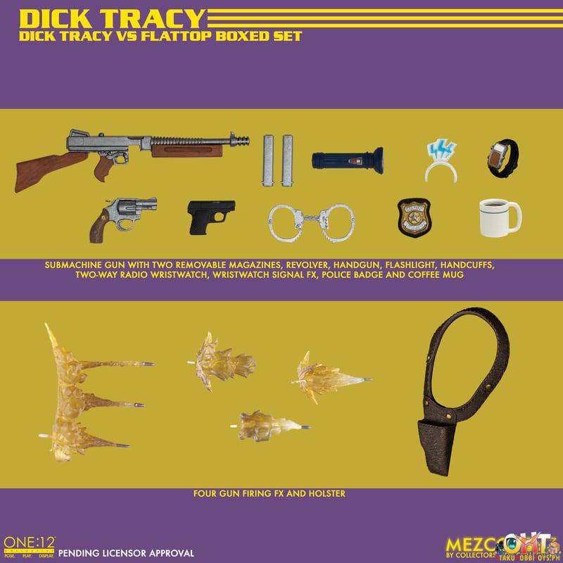 Mezco One:12 Dick Tracy vs Flattop Boxed Set