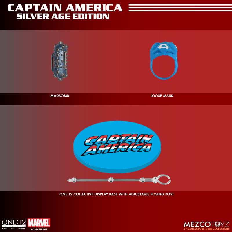 Mezco One:12 Collective Captain America – Silver Age Edition