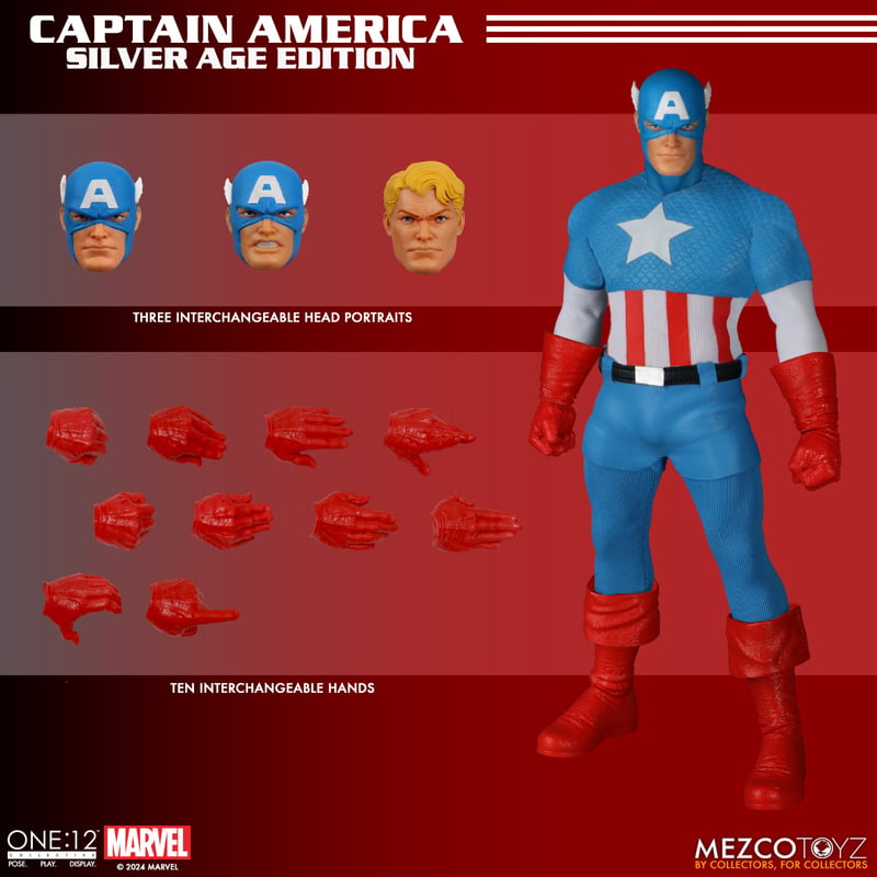 Mezco One:12 Collective Captain America – Silver Age Edition