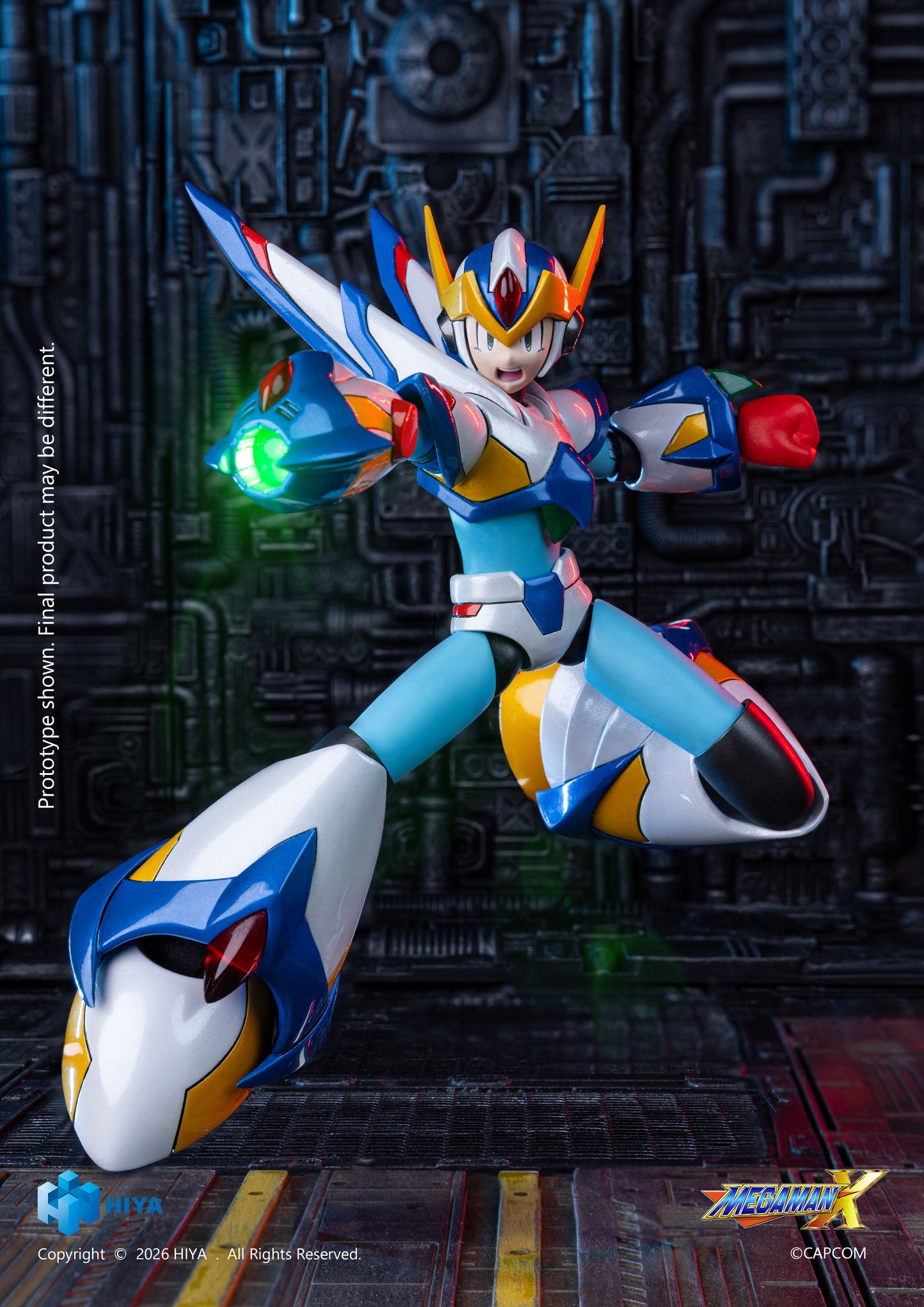 Hiya Toys Mega Man X Series 15cm X Falcon Armor Version Action Figure