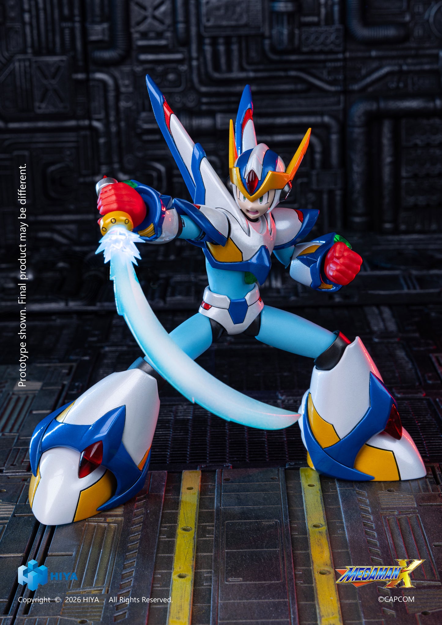 Hiya Toys Mega Man X Series 15cm X Falcon Armor Version Action Figure
