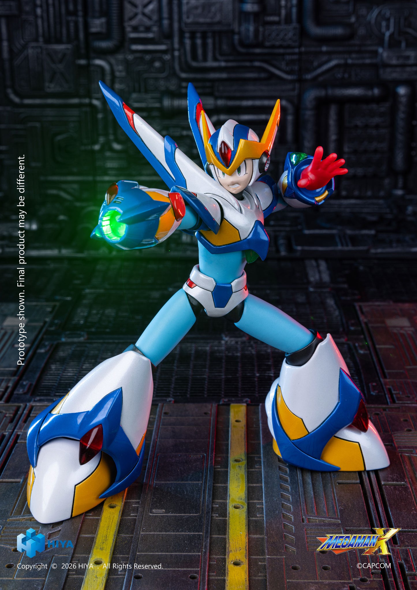 Hiya Toys Mega Man X Series 15cm X Falcon Armor Version Action Figure