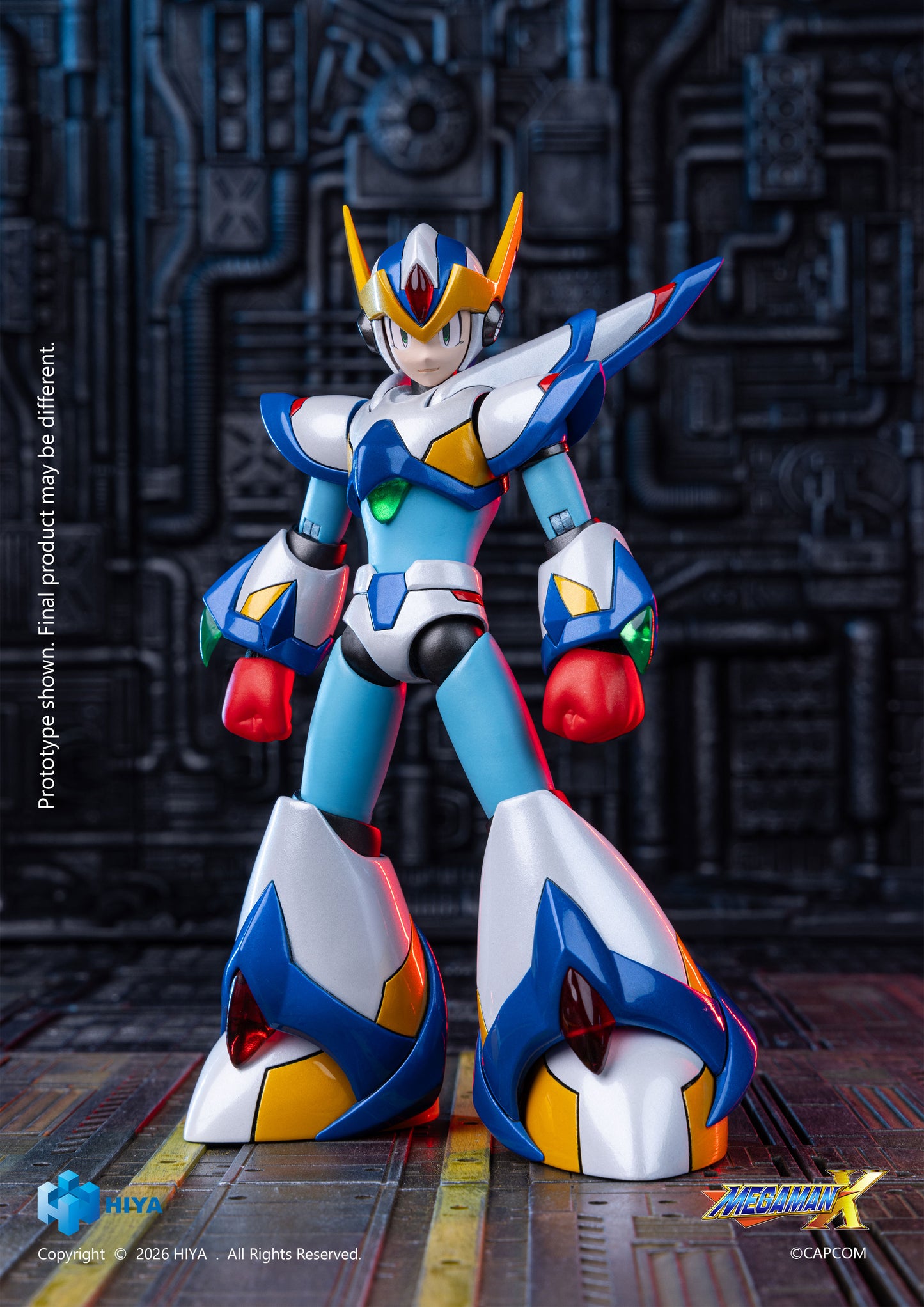 Hiya Toys Mega Man X Series 15cm X Falcon Armor Version Action Figure