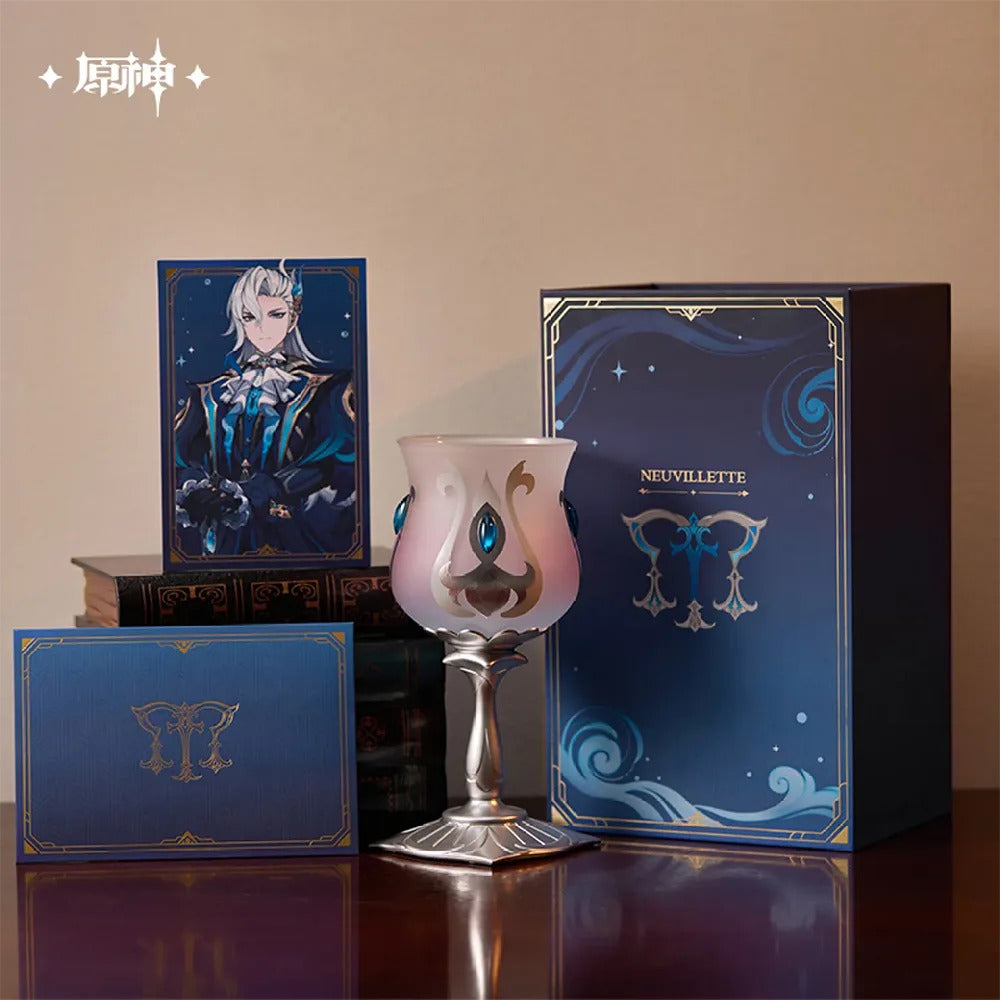 Mihoyo Genshin Impact Font of All Waters Neuvillette Goblet Glass Decorative Wine Cup Gift Box - ON HAND