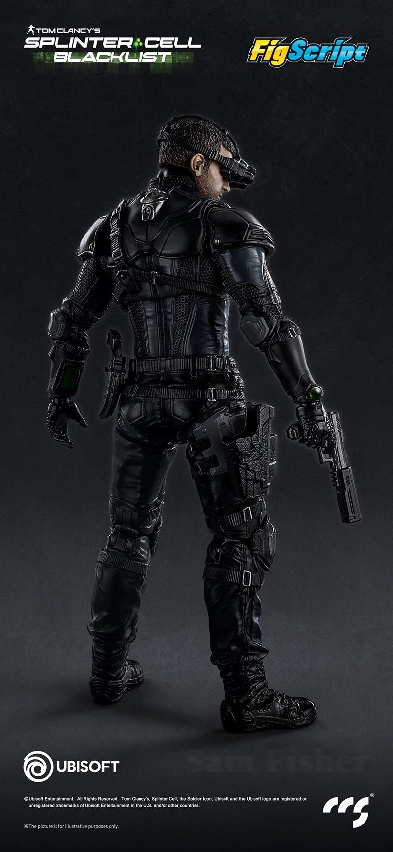 CCS TOYS 17.2cm Splinter Cell Sam Fisher Action Figure