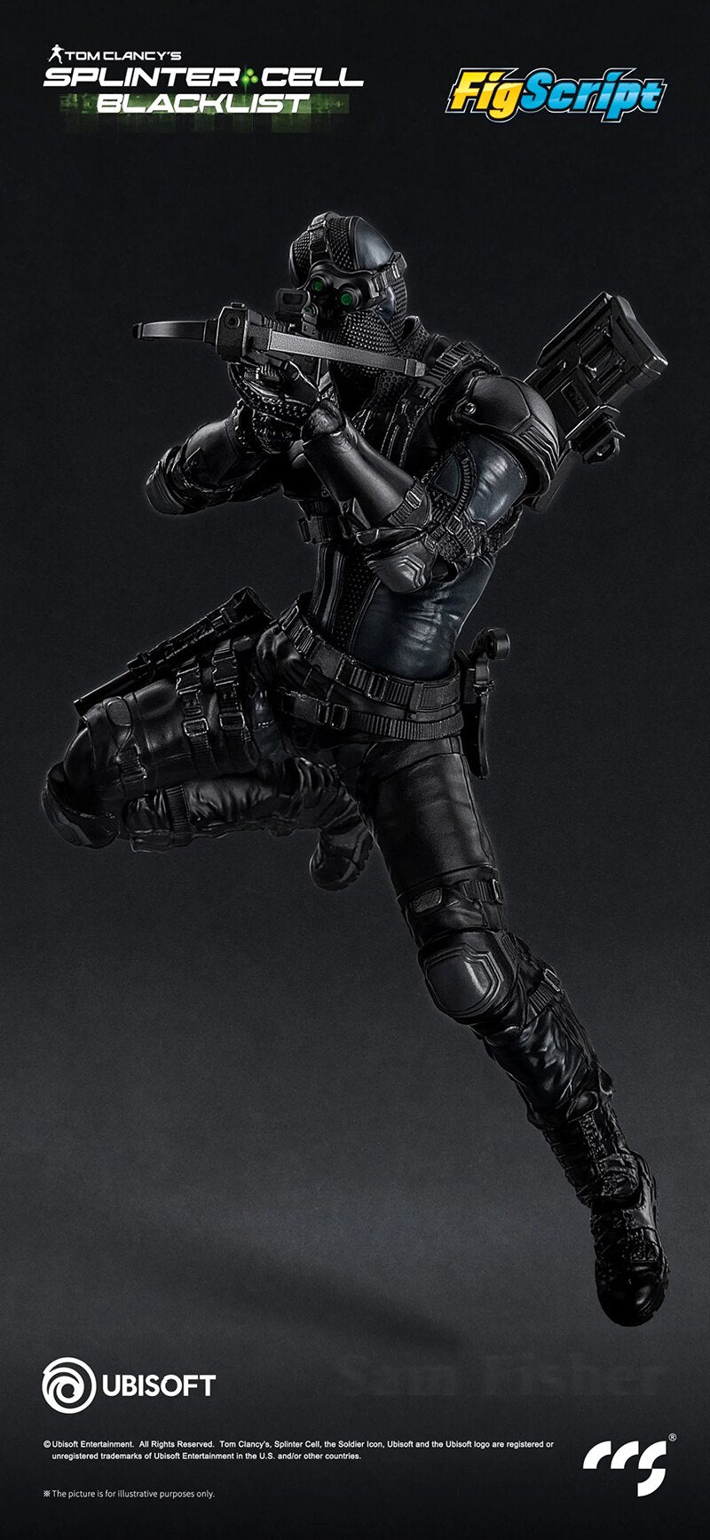 CCS TOYS 17.2cm Splinter Cell Sam Fisher Action Figure