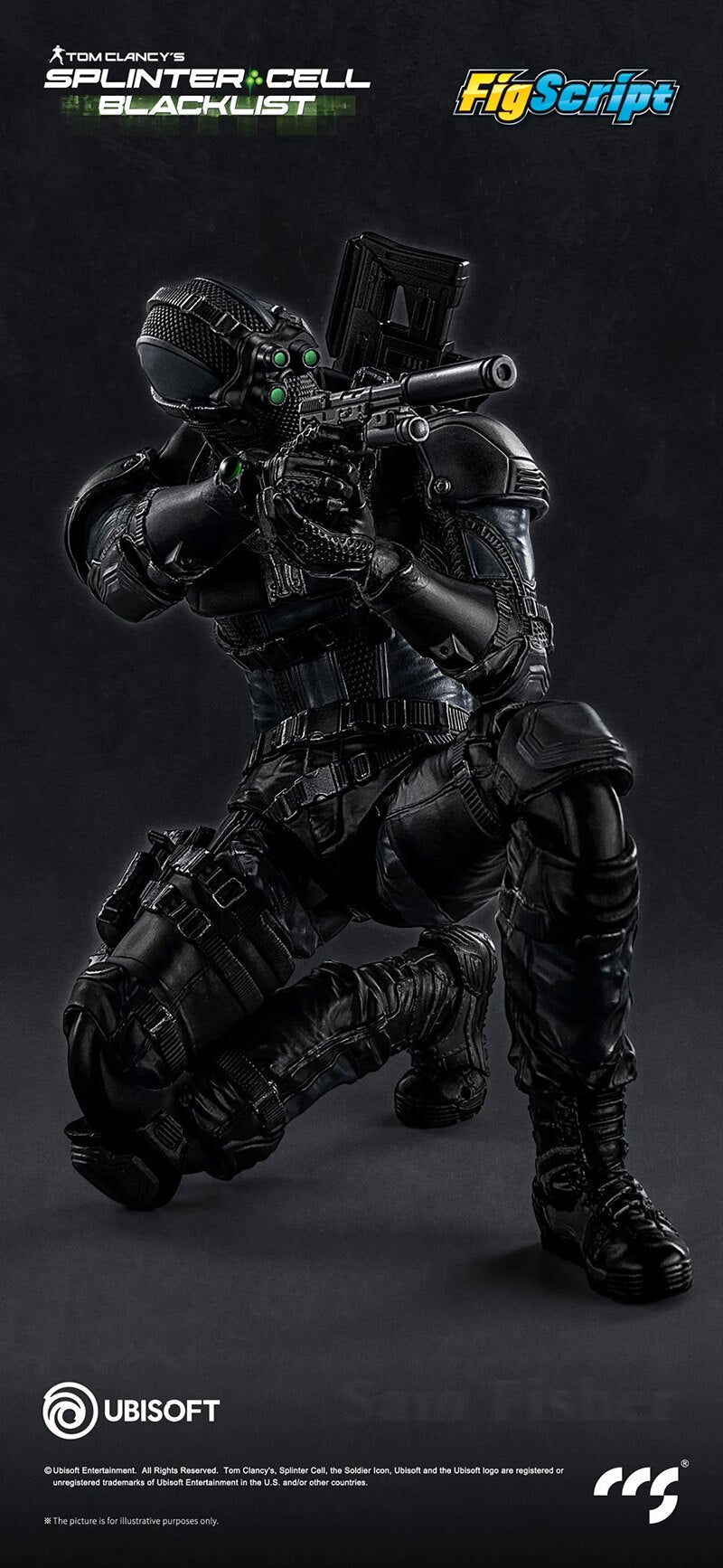 CCS TOYS 17.2cm Splinter Cell Sam Fisher Action Figure
