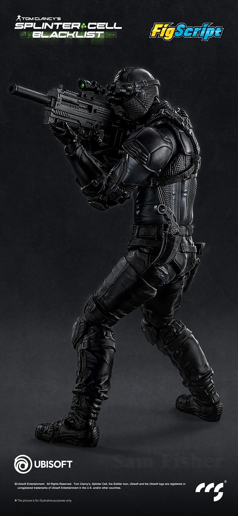 CCS TOYS 17.2cm Splinter Cell Sam Fisher Action Figure