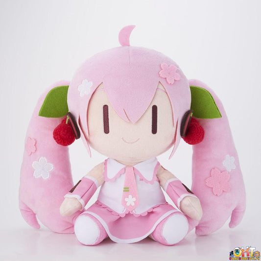 Taito Vocaloid Big Plush Sakura Miku Deformed Ver.