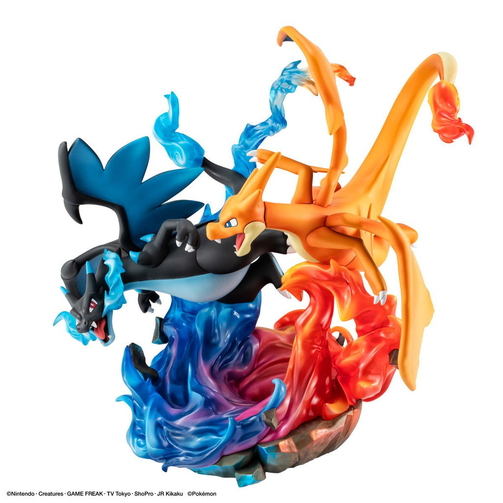 Megahouse G.E.M.EX Series:  Pokémon - Mega Charizard X & Mega Charizard Y