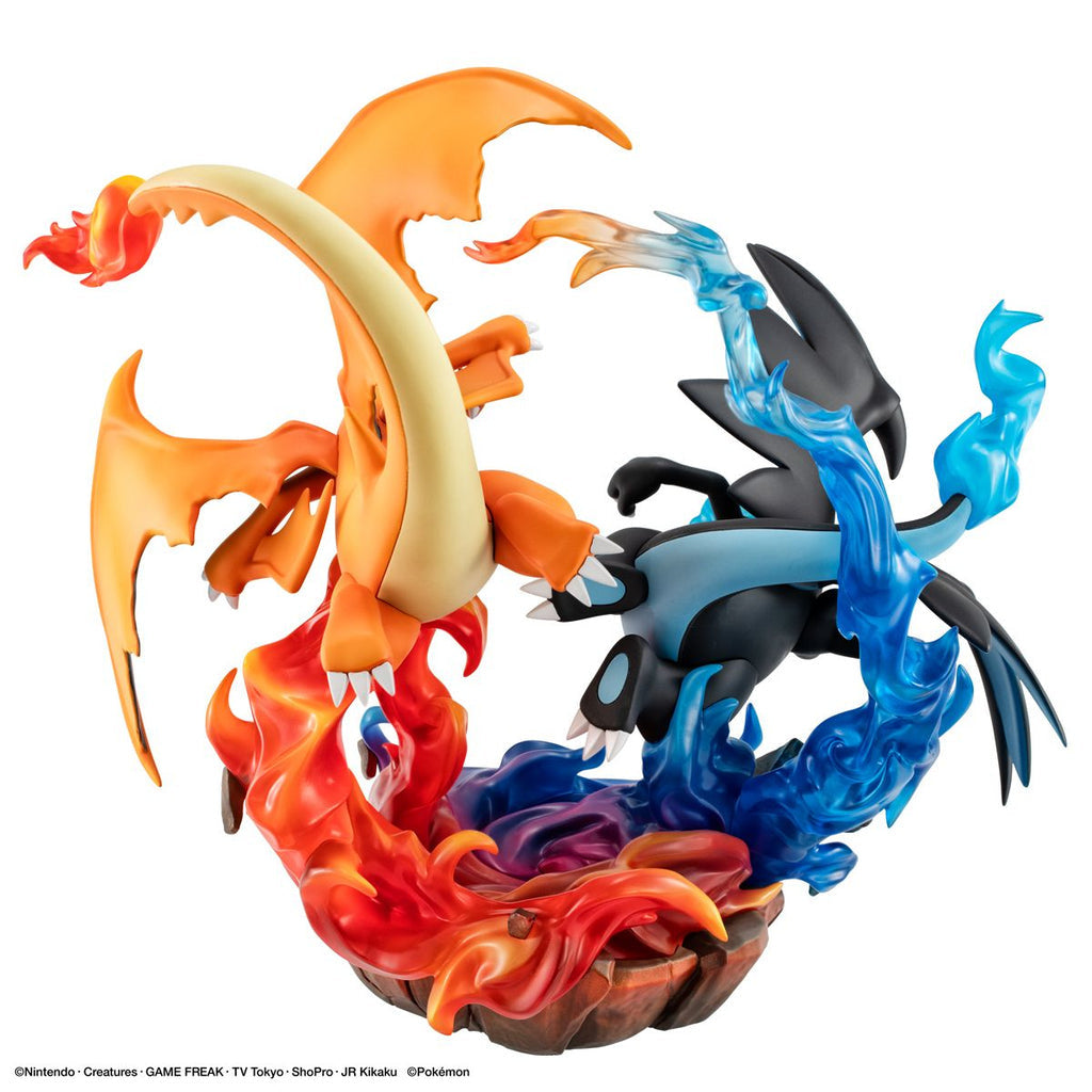 Megahouse G.E.M.EX Series:  Pokémon - Mega Charizard X & Mega Charizard Y