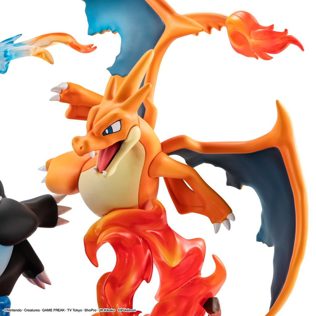 Megahouse G.E.M.EX Series:  Pokémon - Mega Charizard X & Mega Charizard Y