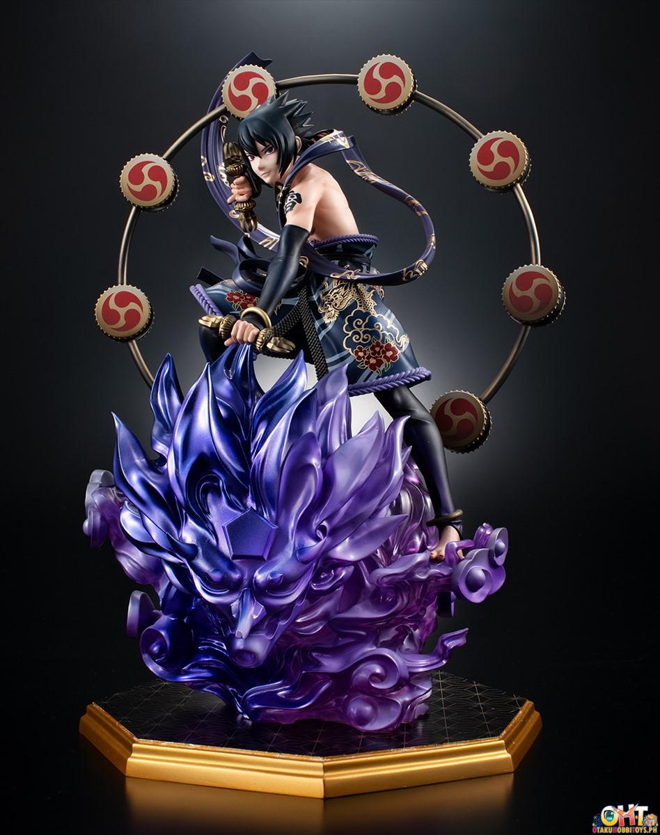 Megahouse Precious G.E.M. Series NARUTO Shippuden Naruto Uzumaki Wind God ＆ Sasuke Uchiha Thunder God Set